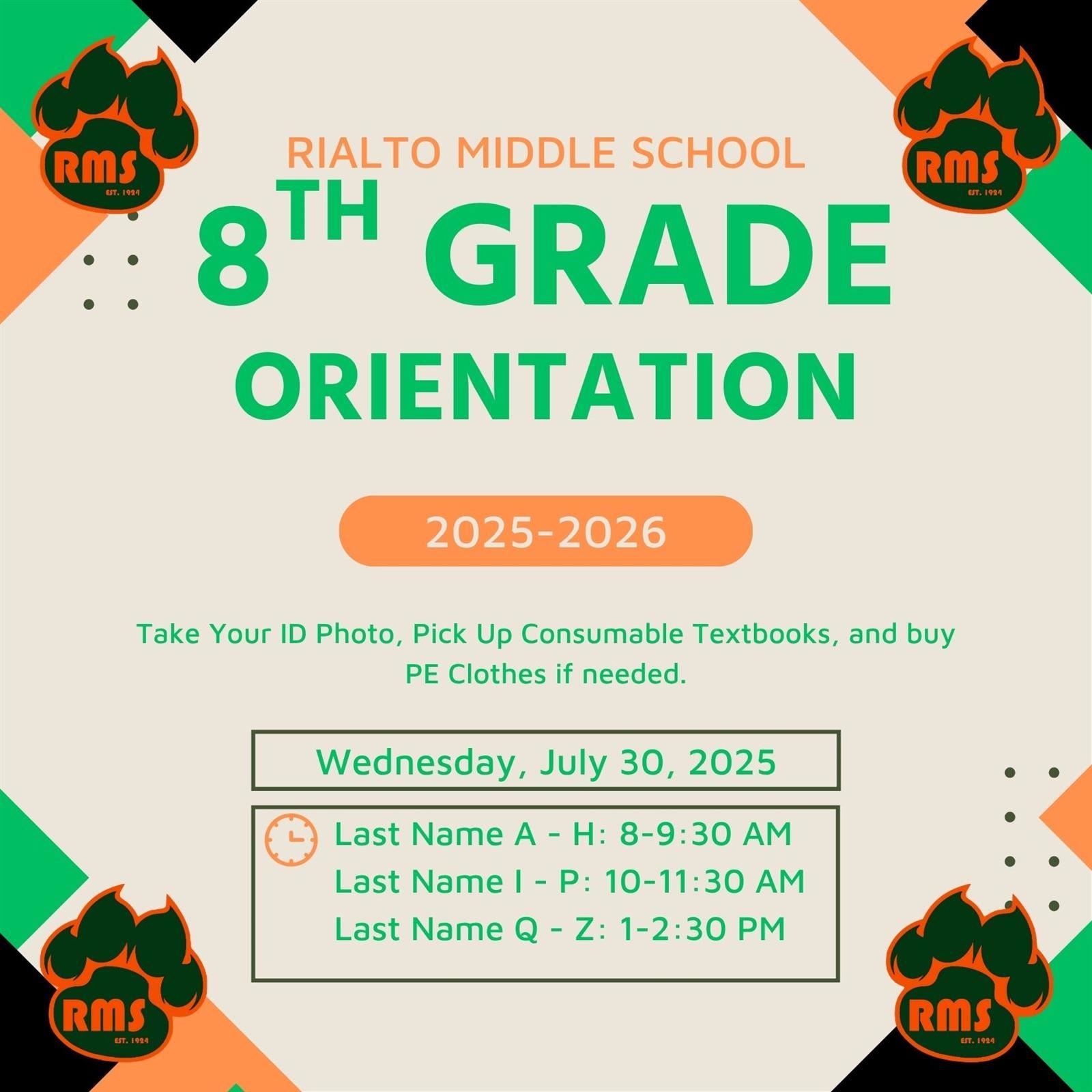 8TH ORIENT